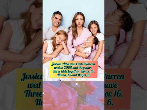 Cute pictures of Jessica Alba with her husband and three kids #family #love