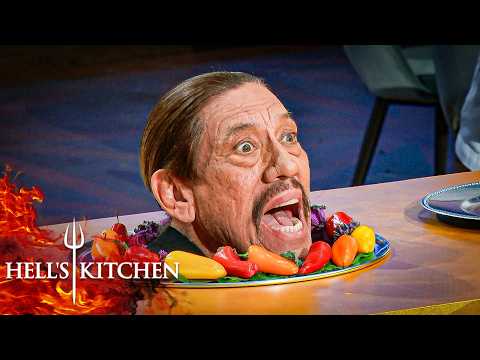 Danny Trejo Gives the Chefs a Scare as He Sets & Rates the Creative Taco Challenge | Hell’s Kitchen