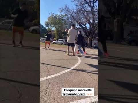 MARIA BECERRA JUGANDO AL BÁSKET CON EL DEMENTE, RUSHER Y ZAINA 🏀