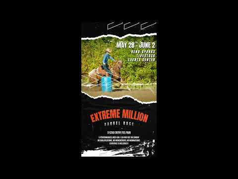 Extreme Million Barrelrace Reno  2024 – Social Promo