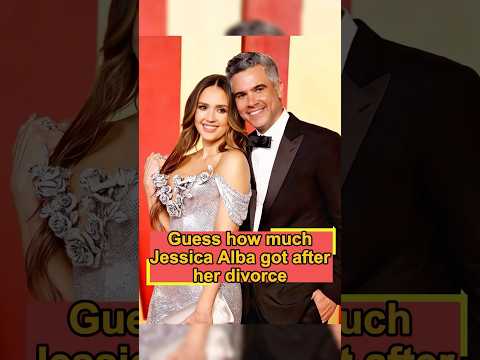 Guess how much Jessica Alba got after her divorce?#foryou #usa #celebrity #fyp