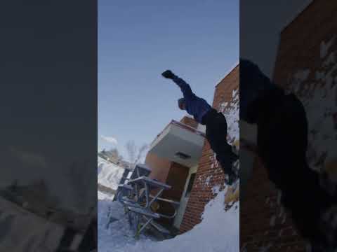 A Picnic Table for a Jump??  Emma Crosby thinks smarter, not harder 🤓🏂#snowboarding #shorts