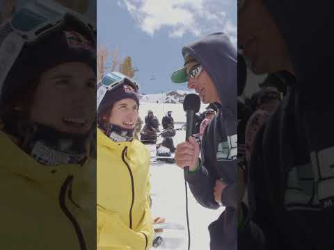 World Quarterpipe Champion 🏂 / Pie-Eating Master Queralt Castellet 🥧 #shorts #snowboarding