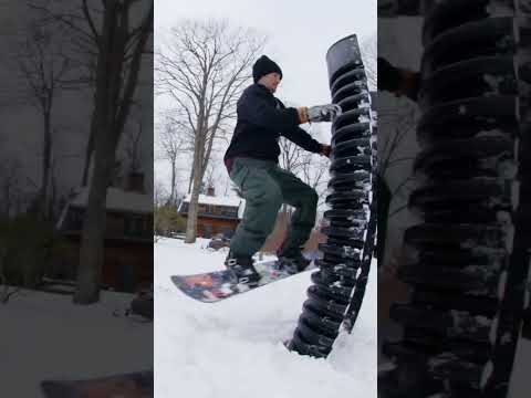 The Ultimate Backyard Snowboarder! #snowboarding #shorts