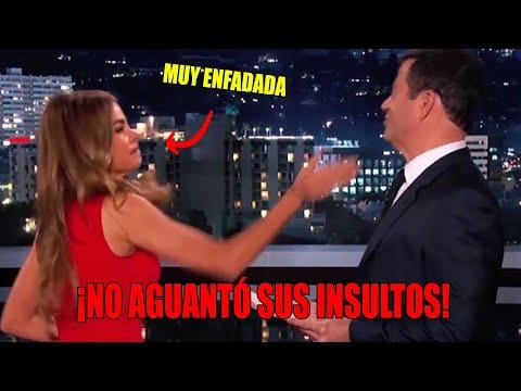 Sofía Vergara NO AGUANTÓ  las groserías de Jimmy Kimmel