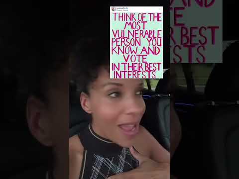 Jessica Alba said to vote for the most vulnerable! Will do!