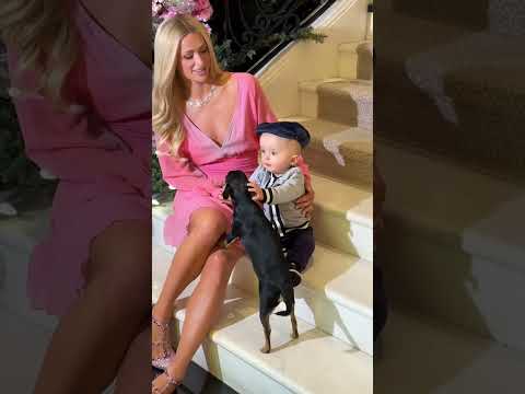 When your baby loves puppies as much as you Do?  #Slivmas #ThatsHot | Paris Hilton