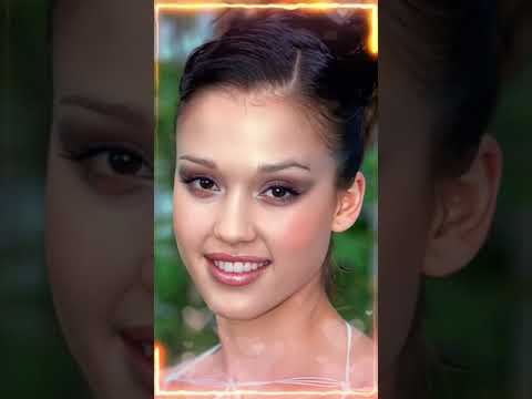 💥 Impresionante Jessica Alba y Después 🎉 #viral #famosos #jessicaalba #movie #antesydespues #viral
