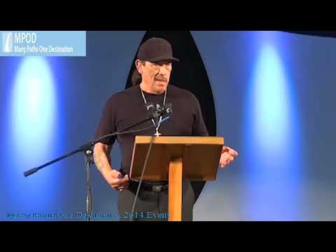 Danny Trejo speaking at Many Paths One Destination Event 2014