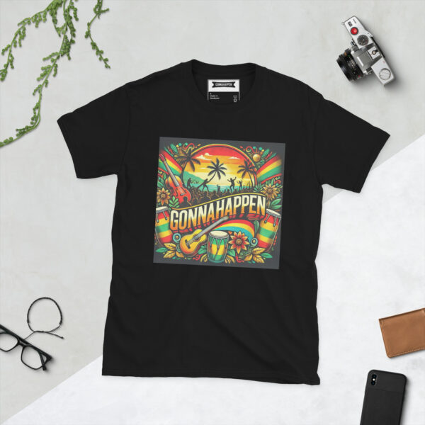 Short-Sleeve Unisex T-Shirt - GONNAHAPPEN - REGGAE DRUM CIRCLE - JAH ONE LOVE