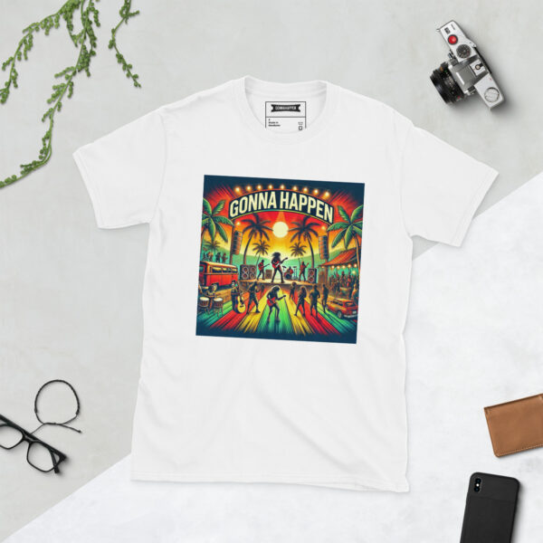 Short-Sleeve Unisex T-Shirt - GONNAHAPPEN - REGGAE - ONE LOVE #1 - Image 3