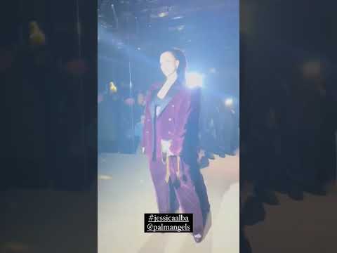 Jessica Alba at the Palm Angels show in Paris, France. #jessicaalba