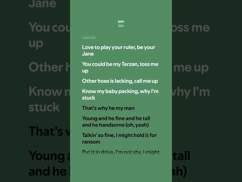 BMF – SZA (Lyrics)