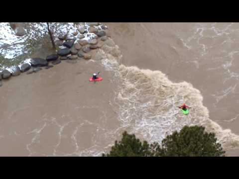 Kayaking the flood.#nvflood2017