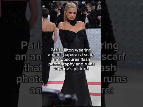 How Paris Hilton Outsmarts Paparazzi with the Anti-Flash Scarf #celebrity #actor #shorts