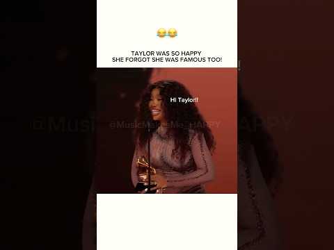 Even celebrities have favorite celebrities 😝❤️🤩 #sza #taylorswift #music #snooze