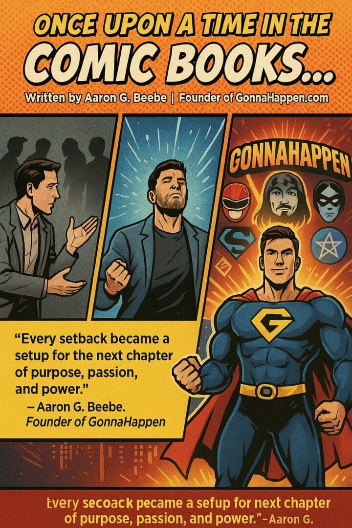 Once Upon a Time in the World of Comic Books "Every setback became a setup for the next chapter of purpose, passion, and power."
— Aaron G. Beebe, Founder of GonnaHappen