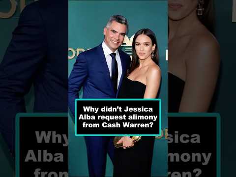 Why didn’t Jessica Alba request alimony from Cash Warren? #JessicaAlba  #CashWarren #fyp #celebrity