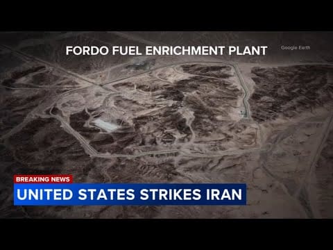 US steps into war between Israel and Iran, strikes 3 Iranian nuclear sites