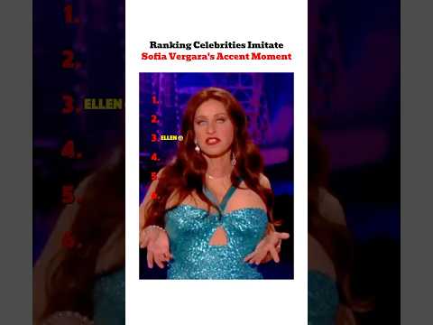 Julie Bowen Does the Best Sofía Vergara Impression.#SofiaVergara #Accent #celebrity #impression