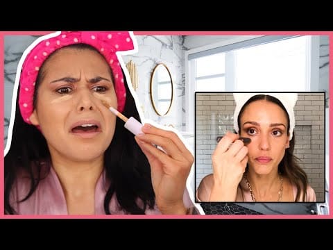 Trying Jessica Alba’s STRANGE 26-Step Vogue Makeup Tutorial
