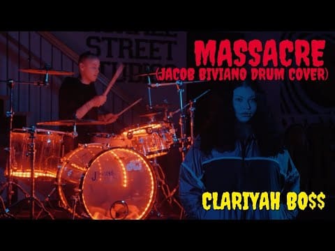 Clariyah Bo$$ – Massacre (Jacob Biviano Drum Cover)