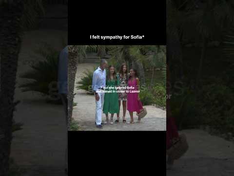 Infanta Sofia is really hardly ignored by her mother