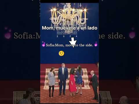 🫤standing Argument🙆 infnta Sofia and mother Letizia, royal family of Spain#leonor#sofia#felip