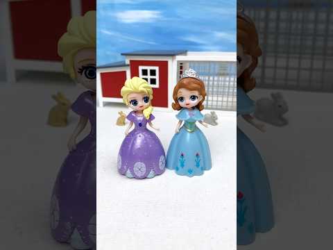 Satisfying Miniature Gorgeous Princess Toys | ASMR Video #satisfying #princesstoys #shorts #elsa
