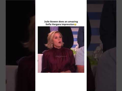 Julie Bowen Does A SPOT-ON Sofia Vergara Impression!