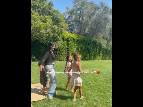 Kylie Jenner celebrating her birthday with her kids new viral video #billionaire #kyliejenner #yt