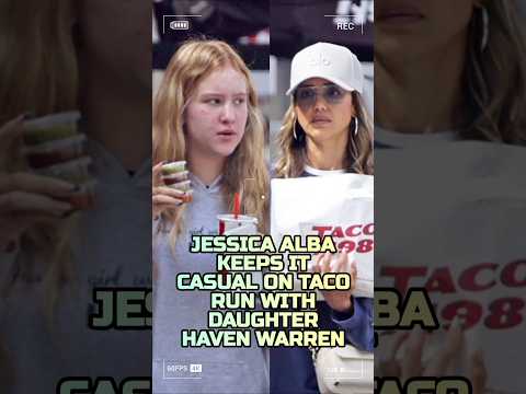Jessica Alba Keeps It Casual on Taco Run With Daughter Haven Warren#JessicaAlba #celebrity #artist