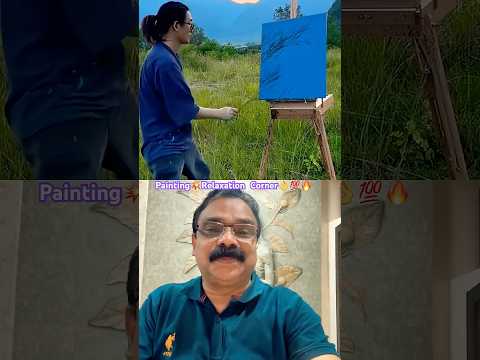 DIY💥Super Painting💯Relaxation Corner🔥👌കലാകാരന്റെ കഴിവ് മനോഹരമായ ഒരു ചിത്രം💥💫#ytfeed #yt