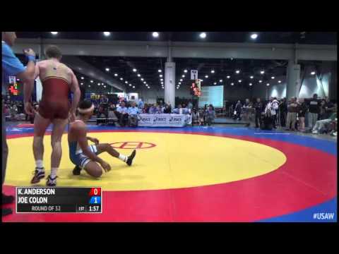 57 Round of 32 – Kenneth Anderson (Panther Wrestling RTC) vs. Joe Colon (Titan Mercury WC)