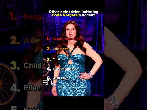 They do their best Sofia Vergara impressions#SofiaVergara #Accent #celebrity #impression #funny