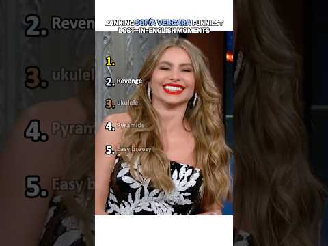 Ranking Sofía Vergara’s funniest lost-in-English moments #sofíavergara #accent #english #funny