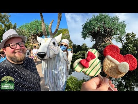 Disney’s Animal Kingdom Christmas 2021 | The Merry Menagerie & Holiday Cavalcades | Christmas Snacks