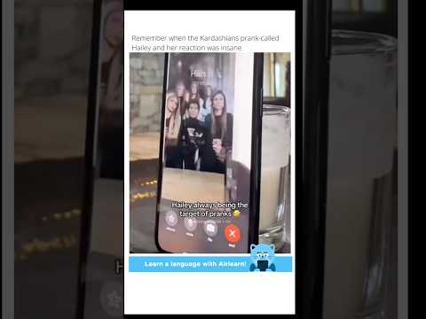 The Kardashians PRANK CALL Hailey Bieber 😂 #kardashians #kuwtk #kimkardashian #kyliejenner