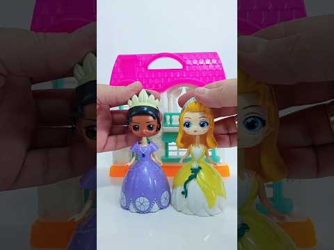 Transforming Disney Tiana and Sofia! #elsa #nezha #shorts #satisfying #unboxing #ariel