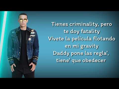 Daddy Yankee Ft Snow  como te llamas con calma 2019 Letra YouTube