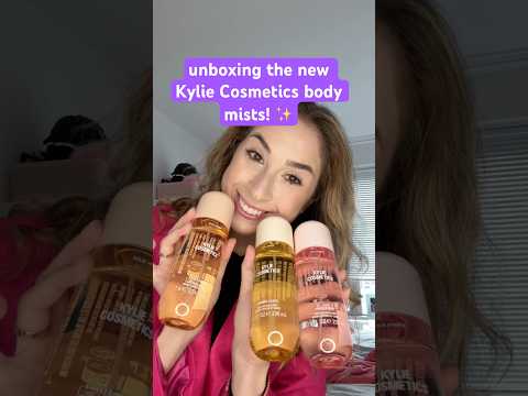 unboxing the new @KylieCosmetics body mists! ✨ #shorts #kyliecosmetics #kyliejenner #beauty