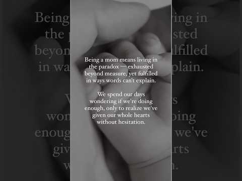 Motherhood: Exhausted But Fulfilled #mom