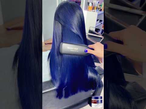 King Kylie hair inspiration, ​⁠​⁠@kyliejenner 💙 #shortsfeed #bluehair #hairinspo #karseell