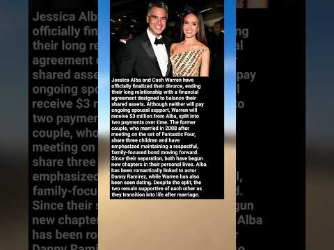 Jessica Alba and Cash Warren complete divorce, settle with $3M asset payment #shorts