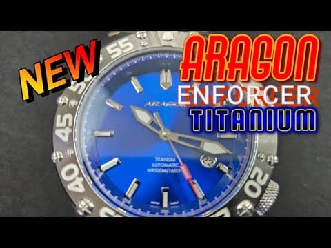 Aragon Enforcer Ti model A704 BLU | Blue Sunray Dial