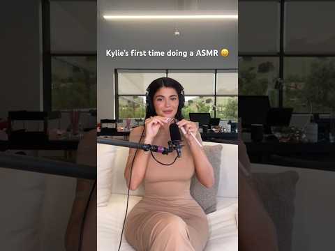 Kylie’s first time doing ASMR 😁#kyliejenner #asmr #funnyshorts #kyliecosmetics #fyp