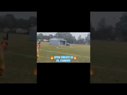 6U Royal Knights Vs. Stampede BLOWOUT GAME🤯😱 ‼️MUST WATCH‼️FULL VIDEO ON YOUTUBE NOW🔥🏈#fyp #share
