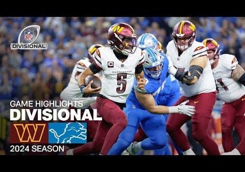 Washington Commanders vs. Detroit Lions | 2024 Divisional Round Game Highlights