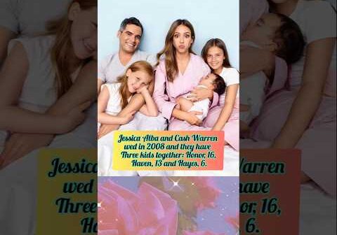 Cute pictures of Jessica Alba with her husband and three kids #family #love