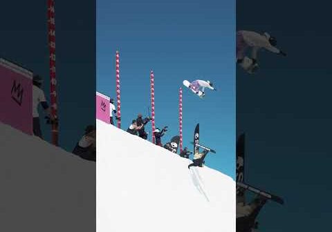 Over under from @SlushtheMagazine world quarterpipe champs #snowboarding #blacksnowboarder